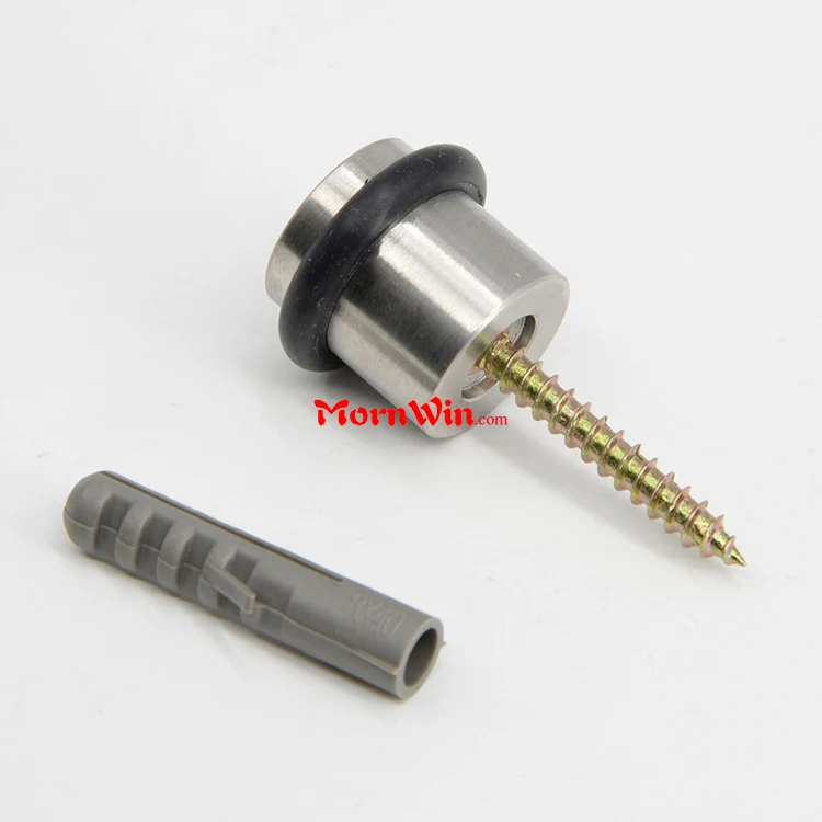 round stainless steel door stopper