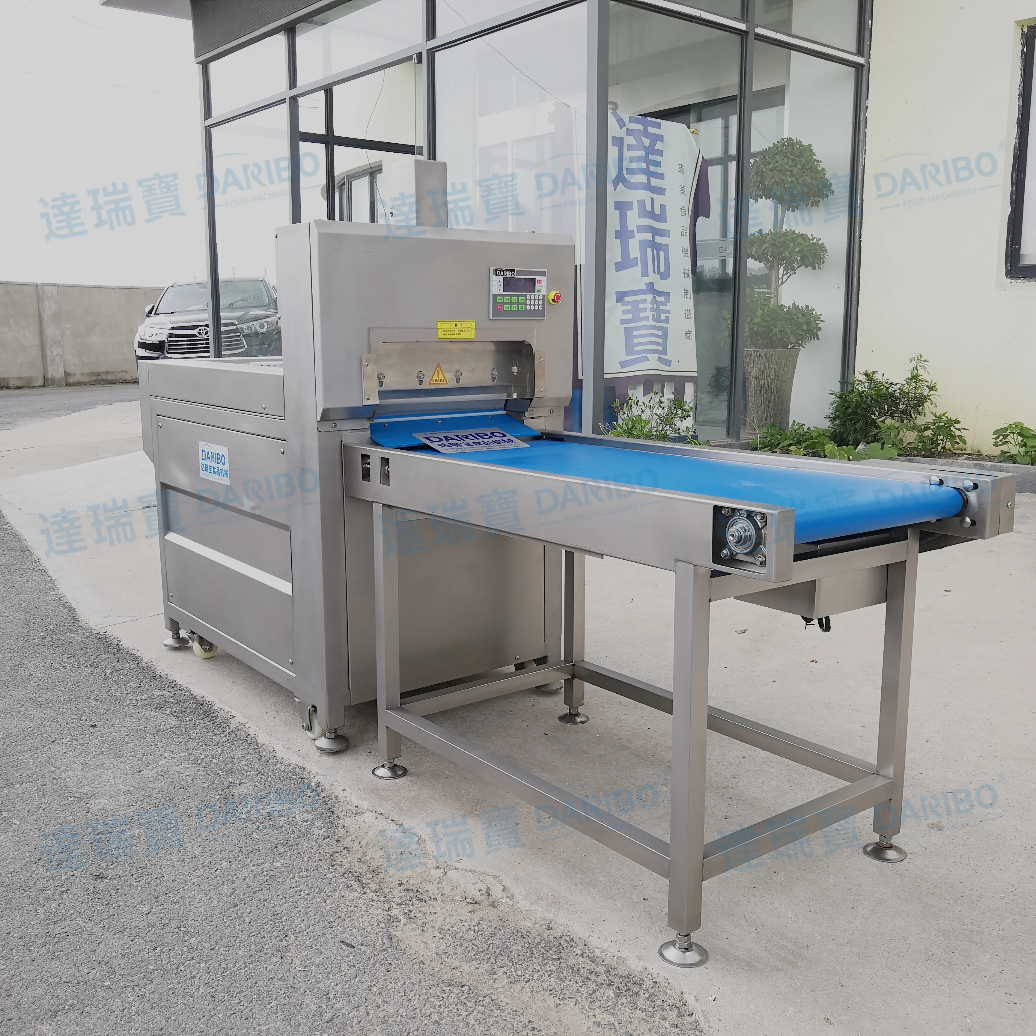 High Precision Cutting Mutton Rolls Cubes Frozen Beef Cubes Cutter Cod Slicer Compound Fish Processing Machine