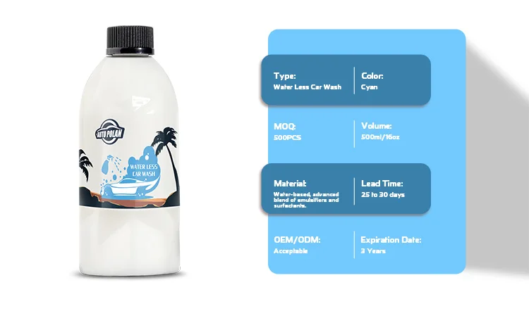 Car Exterior Car Exterior Waterless Wash Shampoo High Concentration Detailing Super Cleaner for Car Paint Cleaning