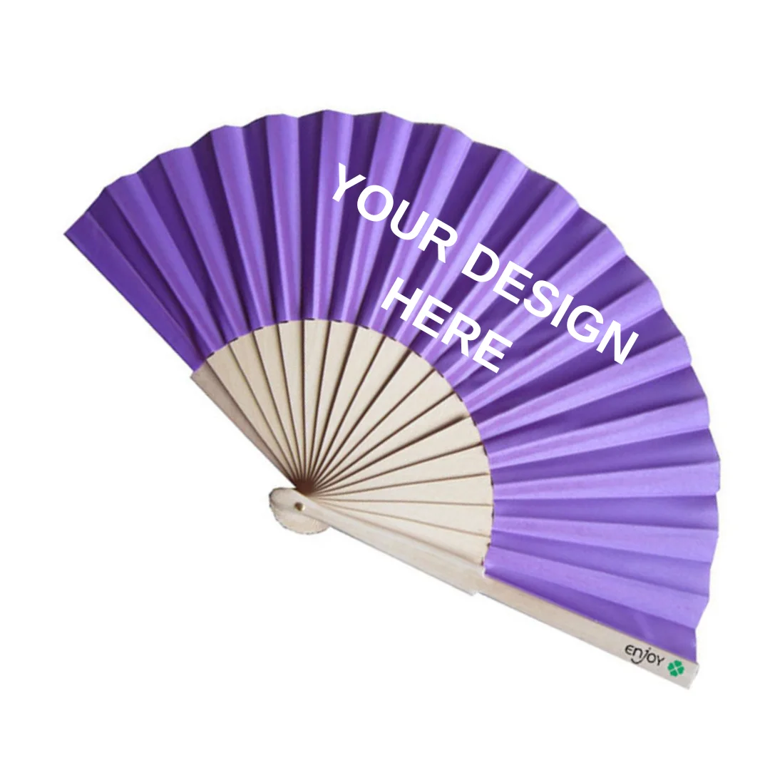 Personalized Custom Chinese Folding Maple Wood Printed Wooden Folding Hand Fan Handheld Fan
