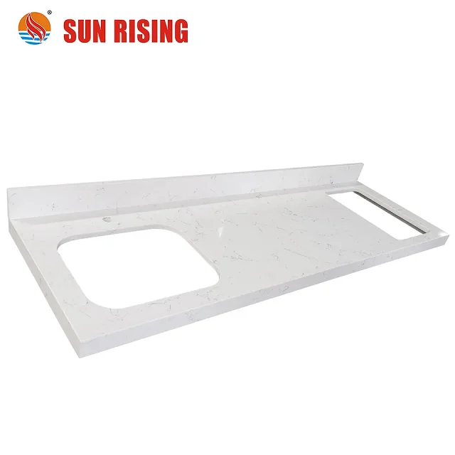 Carrara White Marble Style Quartz Stone Price Artificial Quartz Stone Table Kitchen Countertops