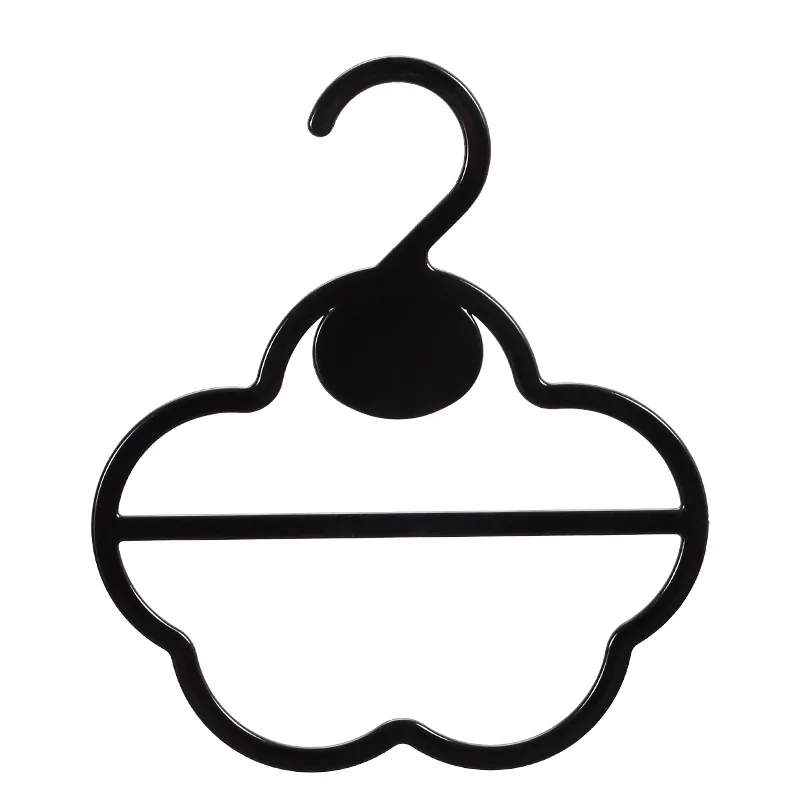 clear black white plastic circle round clothes hanger for scarf tie display  Suitable for underwear bikini display stand
