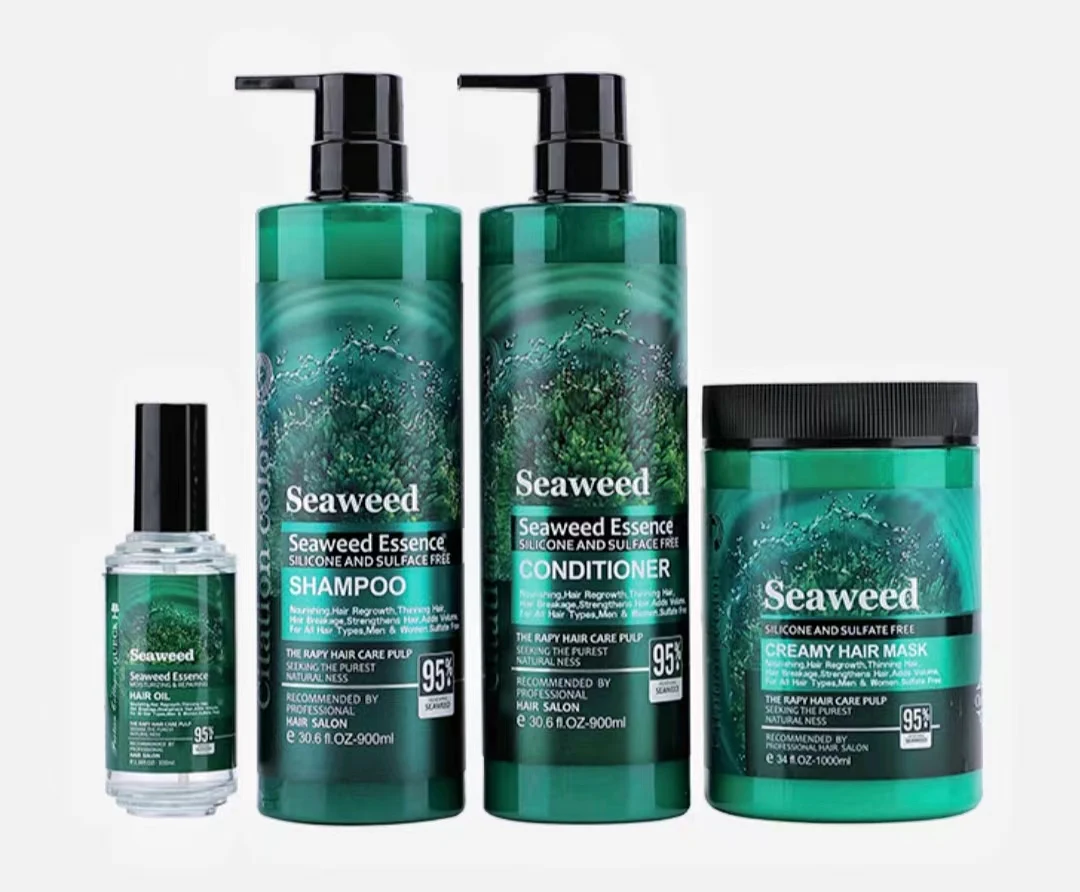 Заводская цена оптовая натуральный шампунь для волос с водорослями восстанавливающая питательную маску поврежденный и Кондиционер