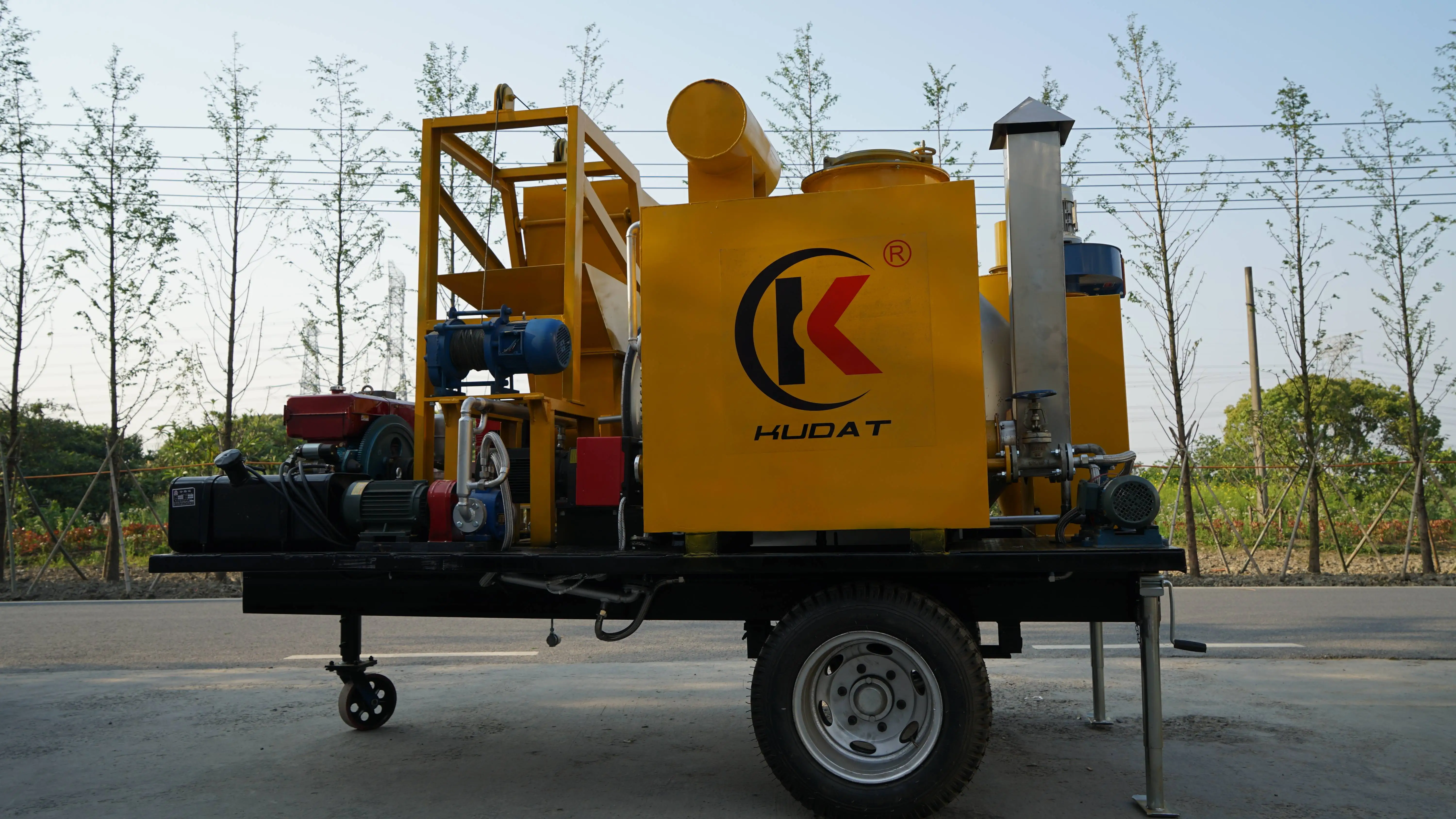 Professional 2022 New Portable asphalt mixer Hot recycling production of asphalt Pavement repair vehicle