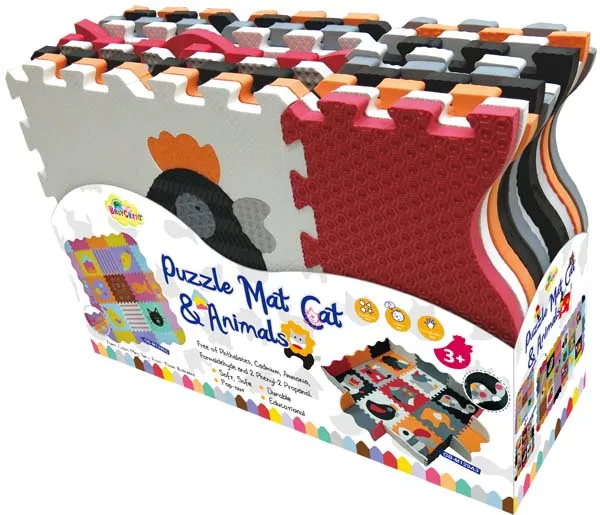 Excellent Whatsale Safe Eco-Friendly Animals Pattern EVA Puzzle Matfor Education