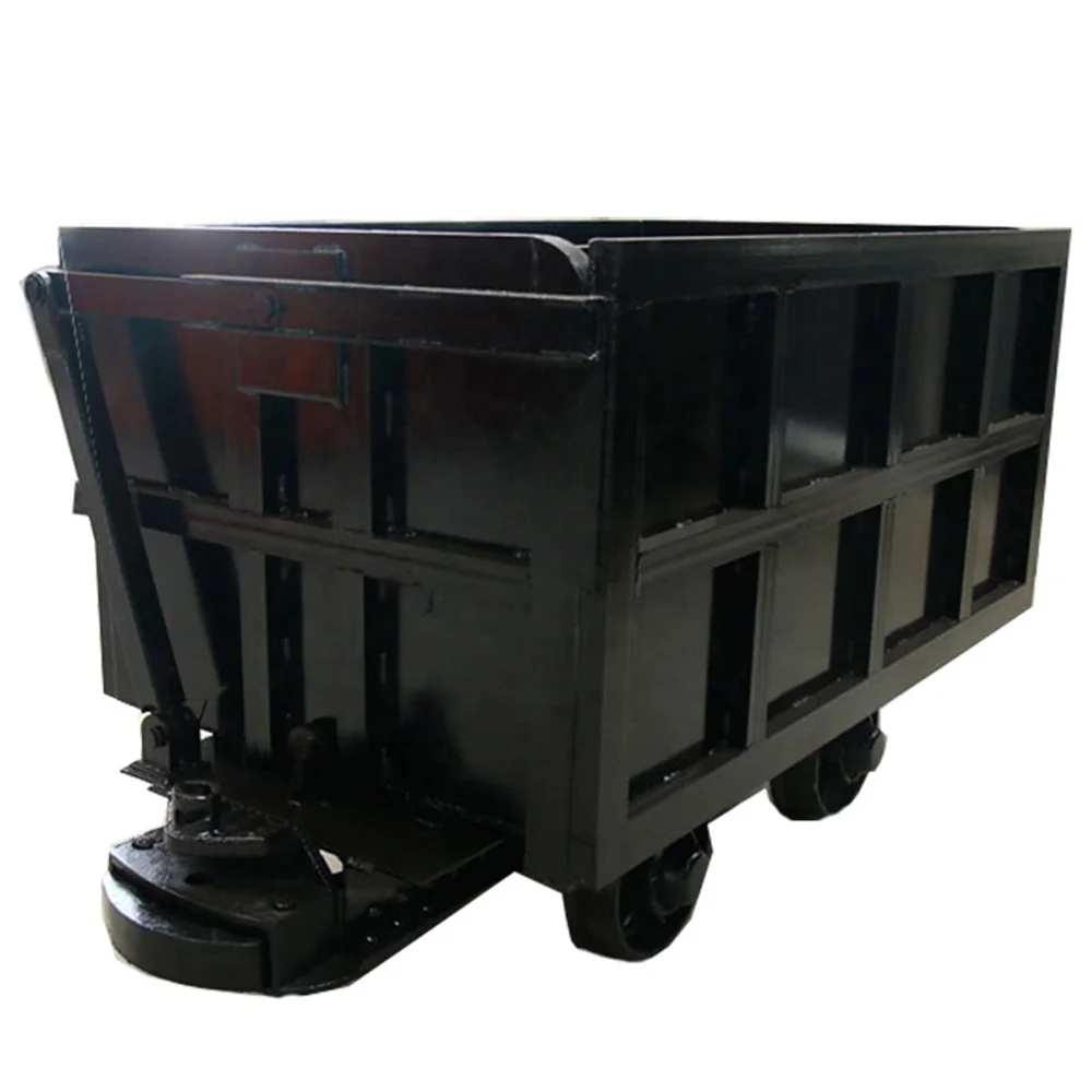 Mining Coal Cart Single-side Curved Rail Dumping Mine Ore Carts Price Underground Narrow Gauge Mine Car For Sale