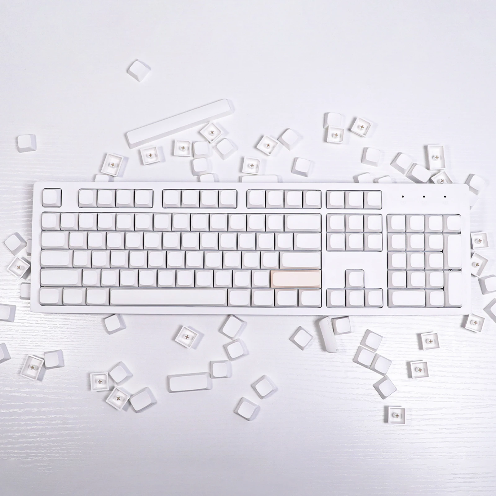 HZGAMER Blank Keycap Set, Custom Font and Color Blank PBT Mechanical Keycaps