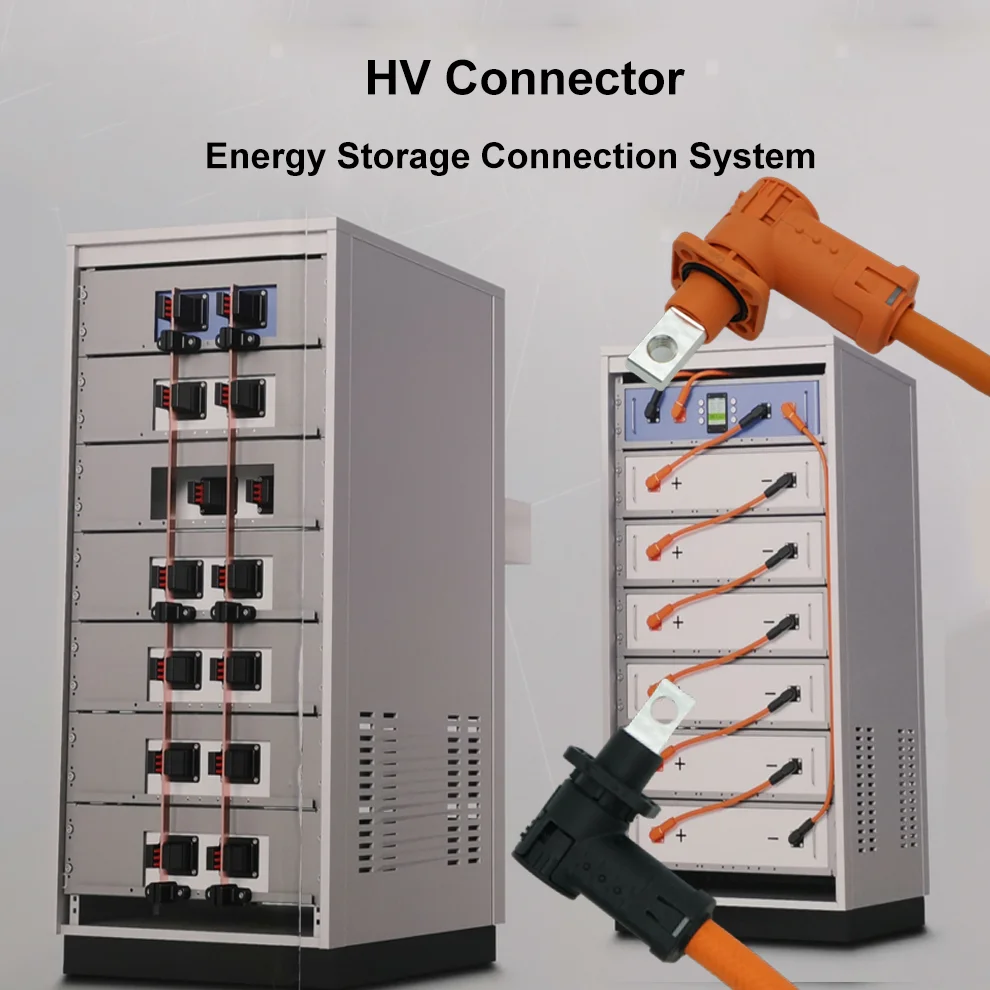 8mm Pin 35mm2 Power Cable High Current Dc Voltage Plug With Jack Energy Storage Connector