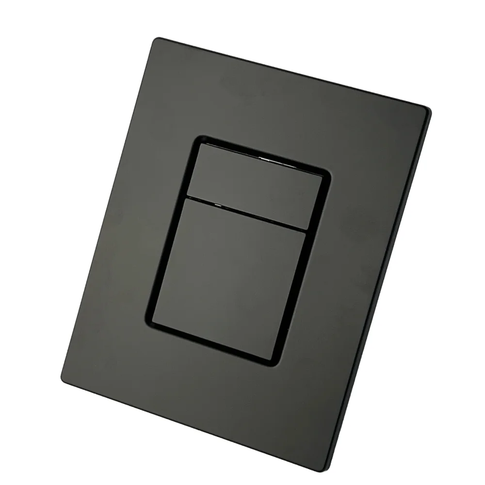 Matte black dual flush button Wall mounted hidden water tank Sigma30 flush plate push plate