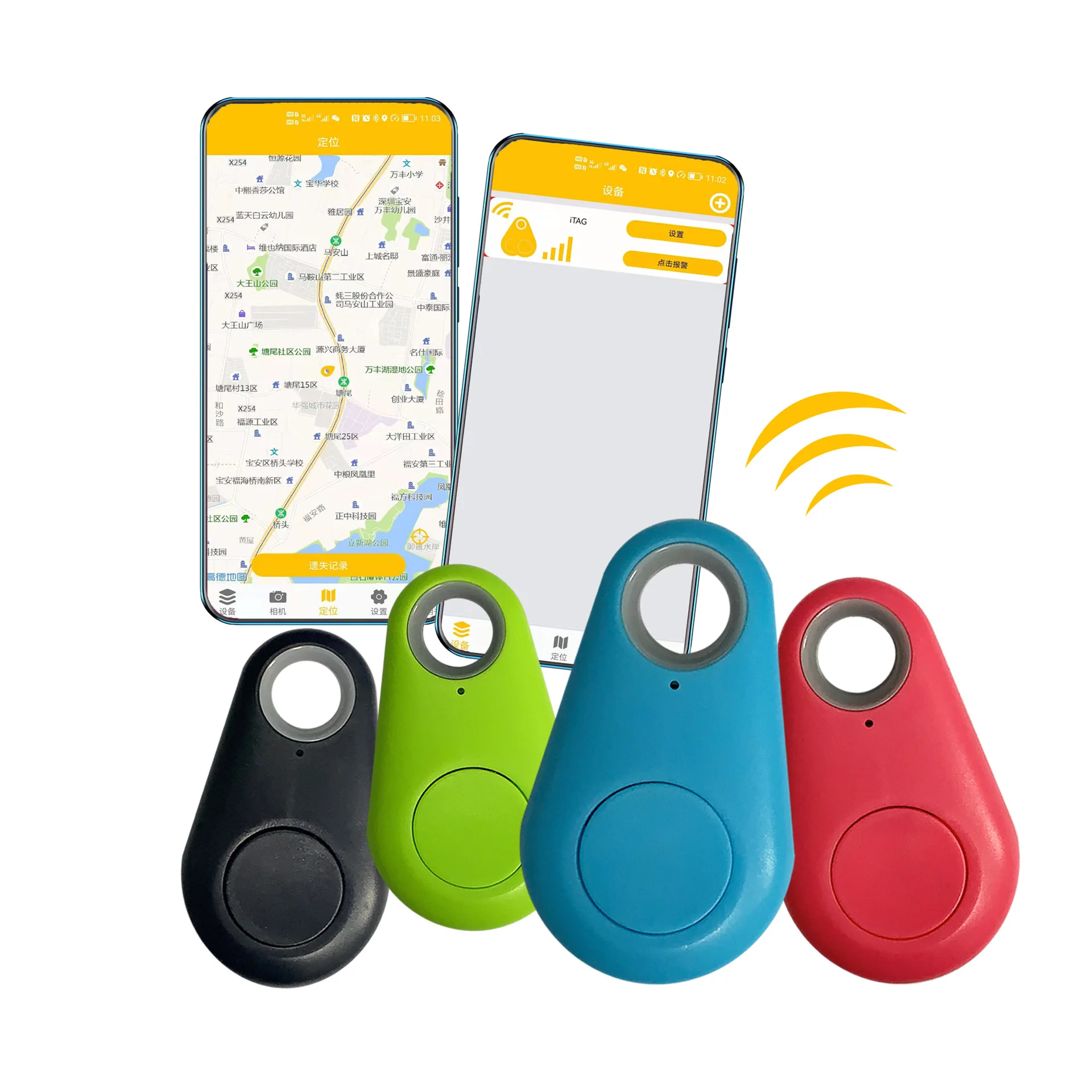 Kingtale Mini Pet GPS Tracking Device Portable Bluetooth Intelligent Anti-Lost Device for Pet Mini Pet GPS Tracking Device