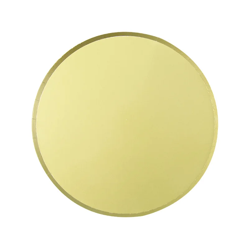 Elegant Pastel Color Paper Plates 9 Inch Green Blue White Silver Black Brown Pink Restaurant Paper Plate New With Cup