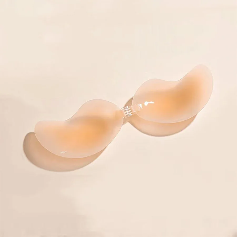 Silicone breast patch for women gathering underwear solid cup summer ultra thin anti-bump wedding dress