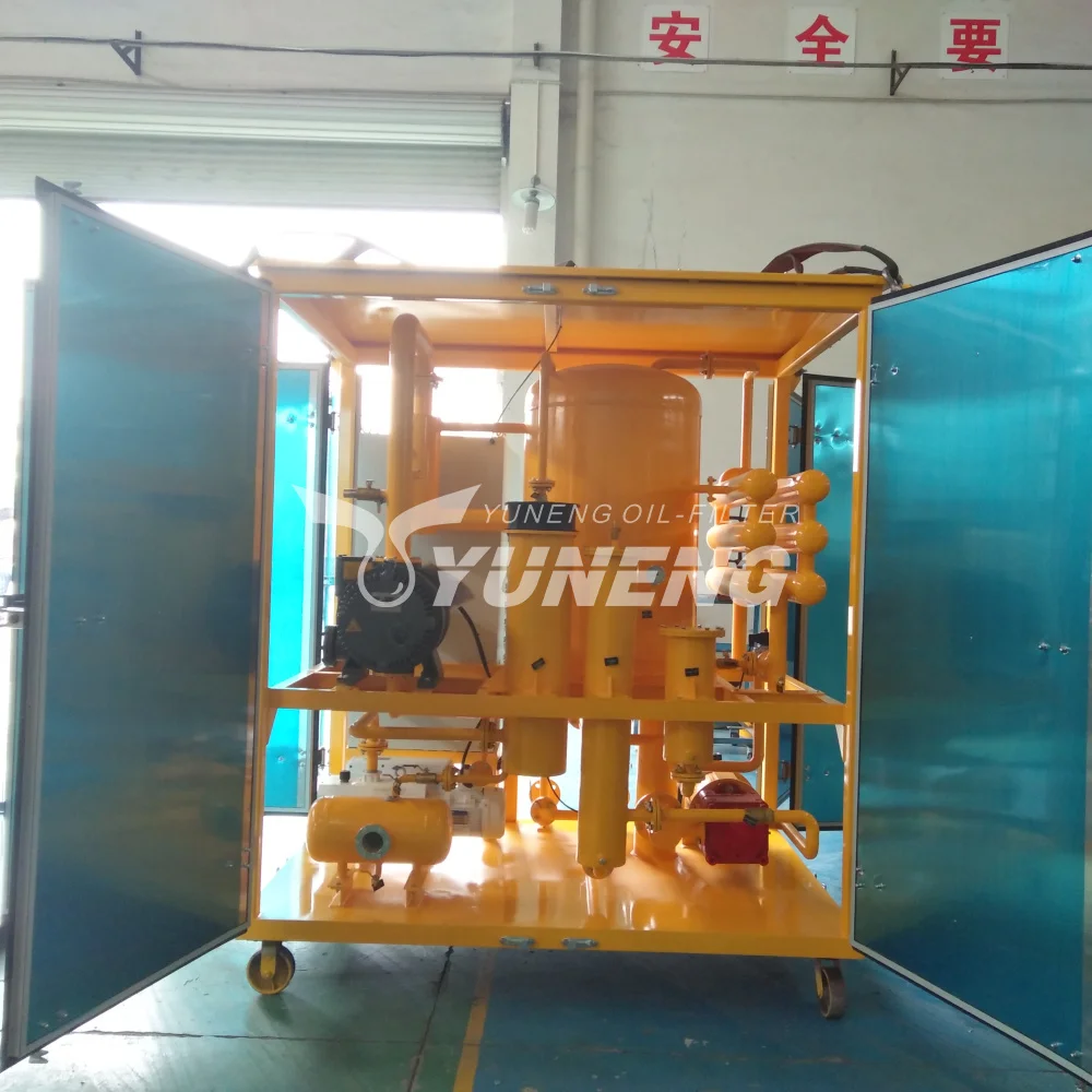 Yuneng Brand Remove Water and Gas Portable Transformer Oil Purifier
