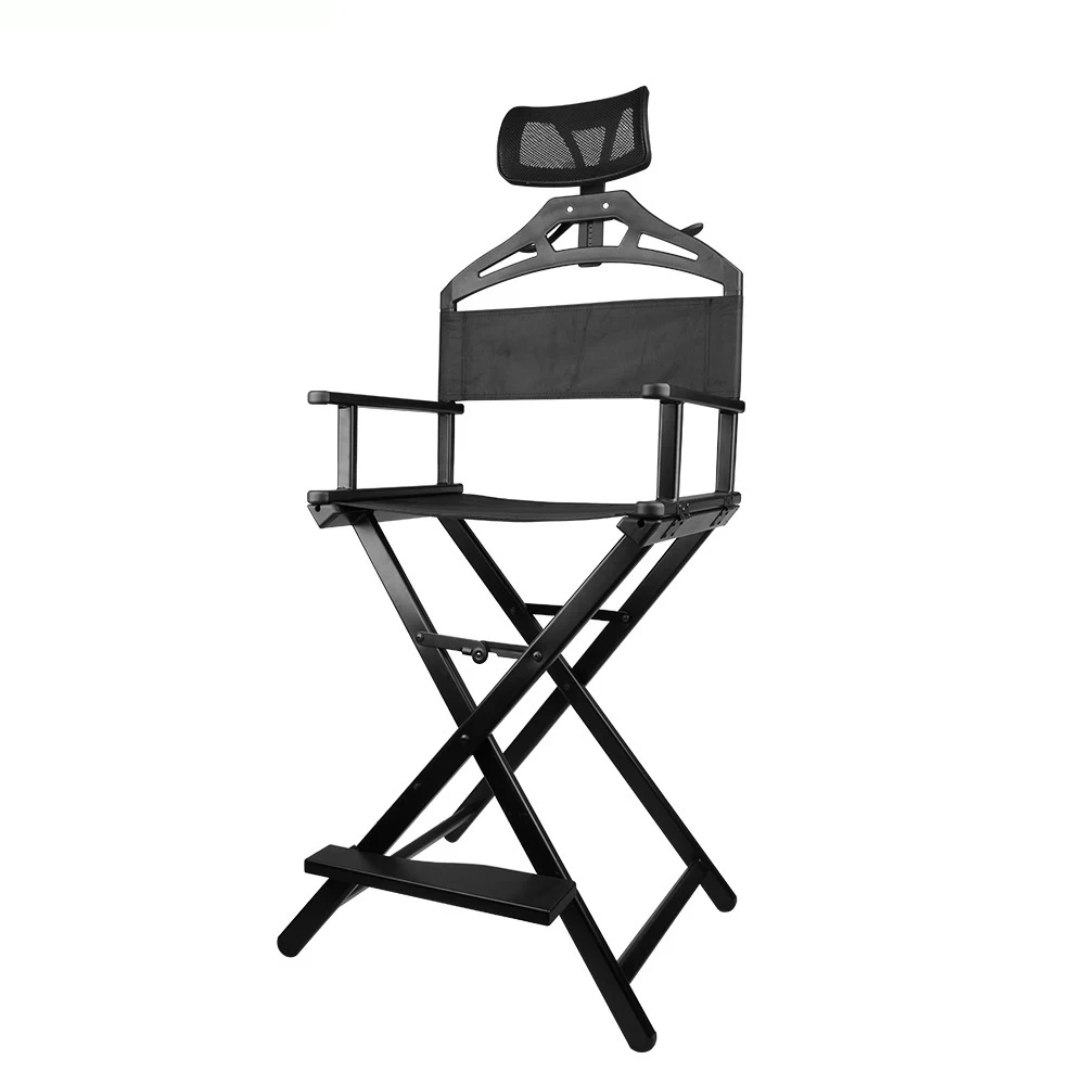 Detachable Headrest New Design Portable Beach Chair Custom Folding Aluminum Director Makeup Beauty Artist Chair Fishing Chair