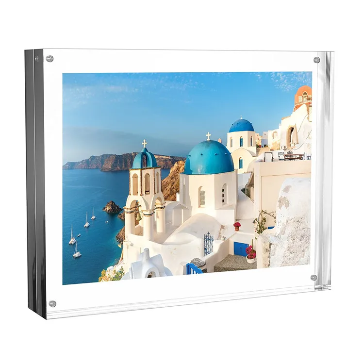 Автономная магнитная фоторамка Desketop, прозрачные акриловые рамки для фотографий 8x10