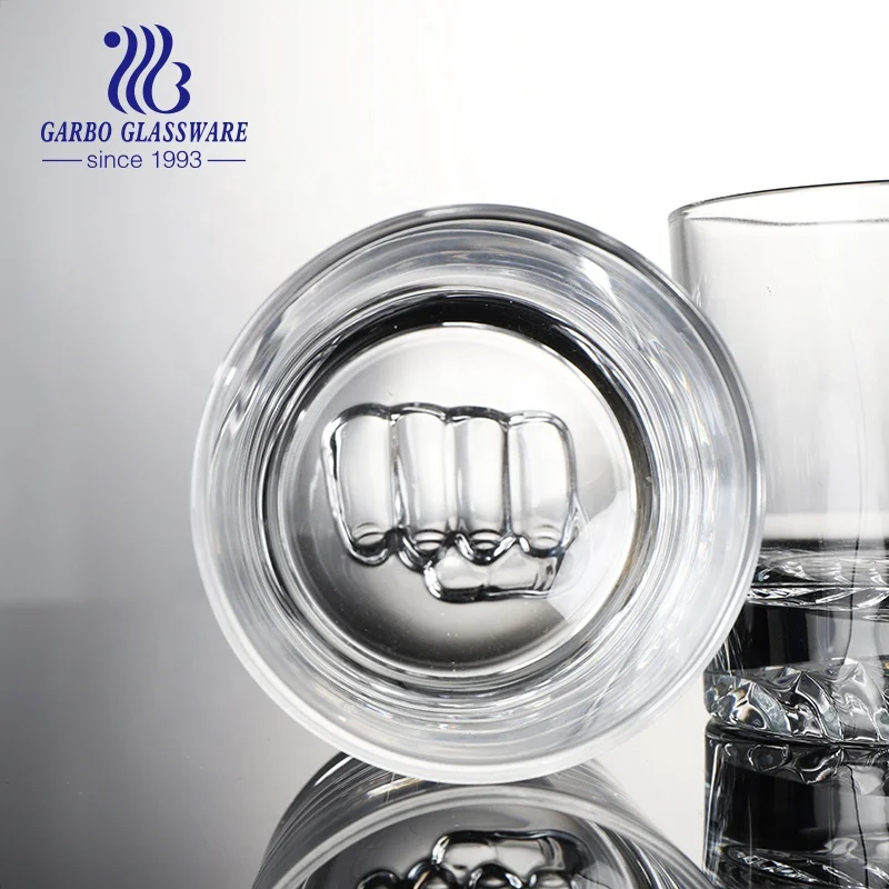 Clear Glass Cup High Quality Best 350ml Volume Gold  Glass Candle Holder With Lid For Home