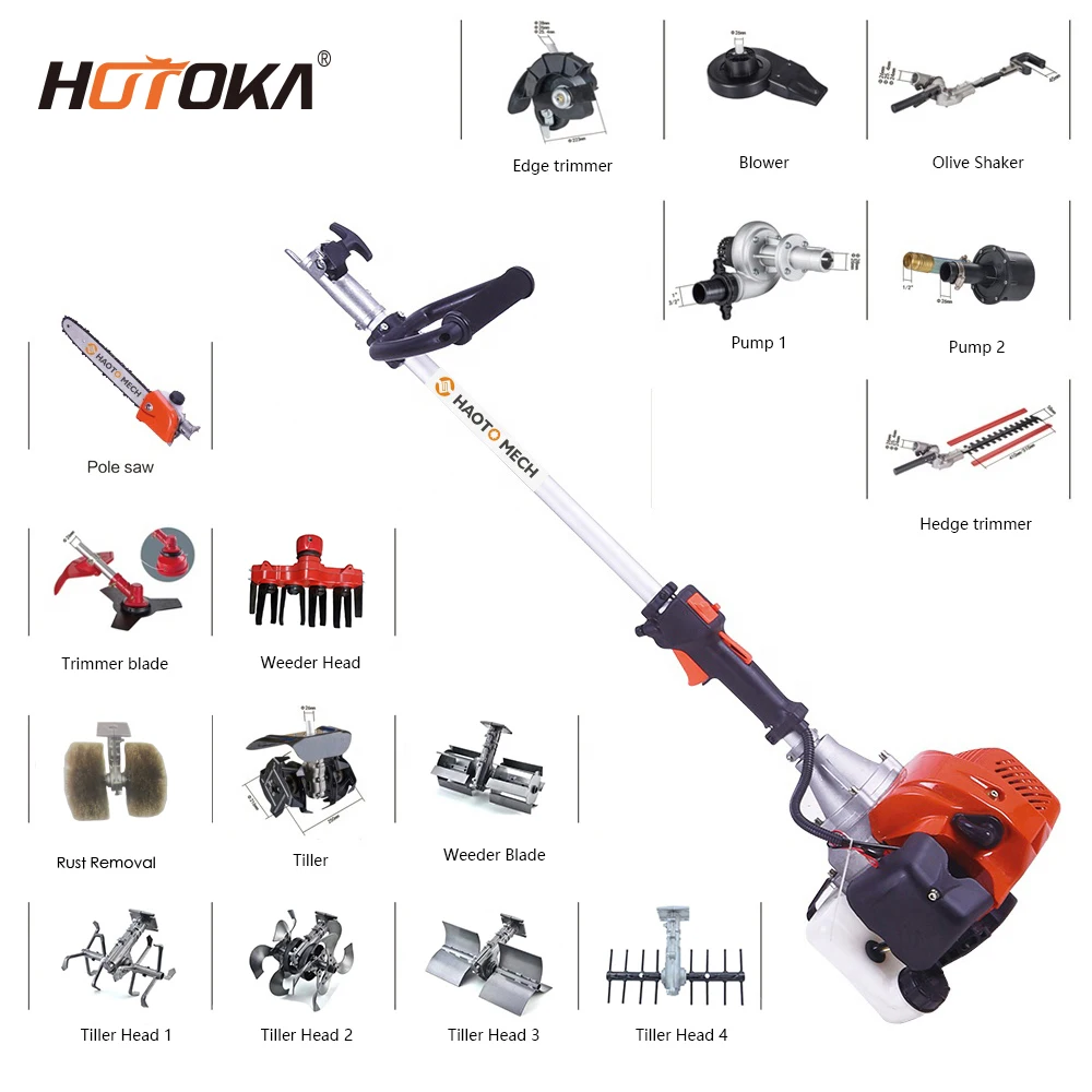 Professional Wholesale 12ich Multi Tool Brush Cutter Long Pole Saw Tree Pruning Saw Head