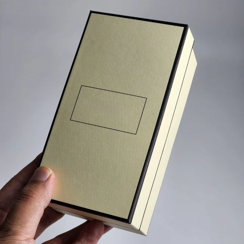 Recyclable Art Texture Paper Luxury Perfume Paper Packaging Gift Set Box with Paper Bag and Thank You Card Envelope