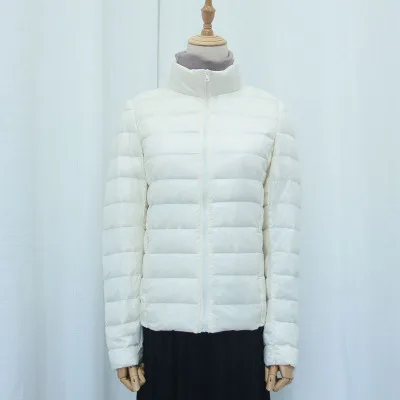 Comfortable Winter Women Duck Down Jacket Long Section New Light Fashion Jacket