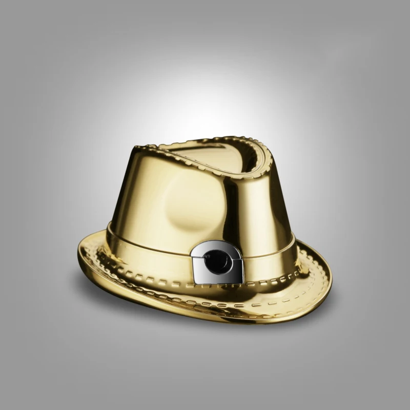 gentleman hat lighter adjustable gas open flame custom lighter logo