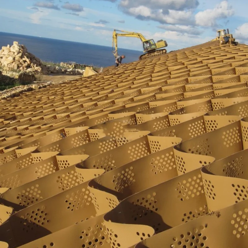 Gravel Stabilizer Grid Ground Hdpe Geocell Price Geocell Factory 150mm Gravel Stabilizer for Driveway Retaining Walls