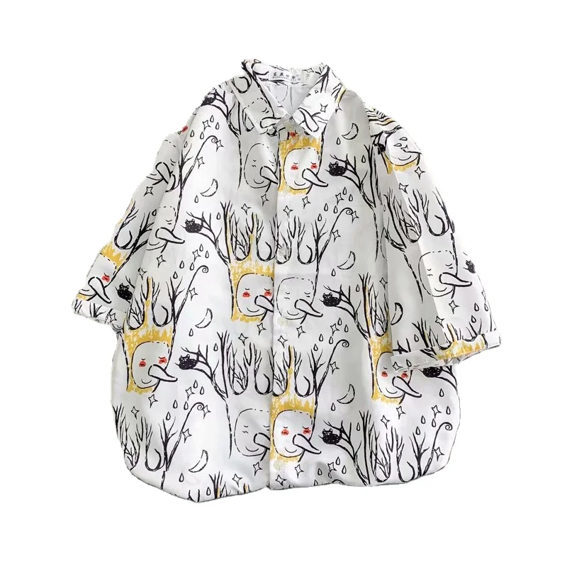 Good Quality Silk Button Up Men Hawaii Printed Shirt, New Product Relaxed Used Rayon Hawaii Short Sleeve Shirt