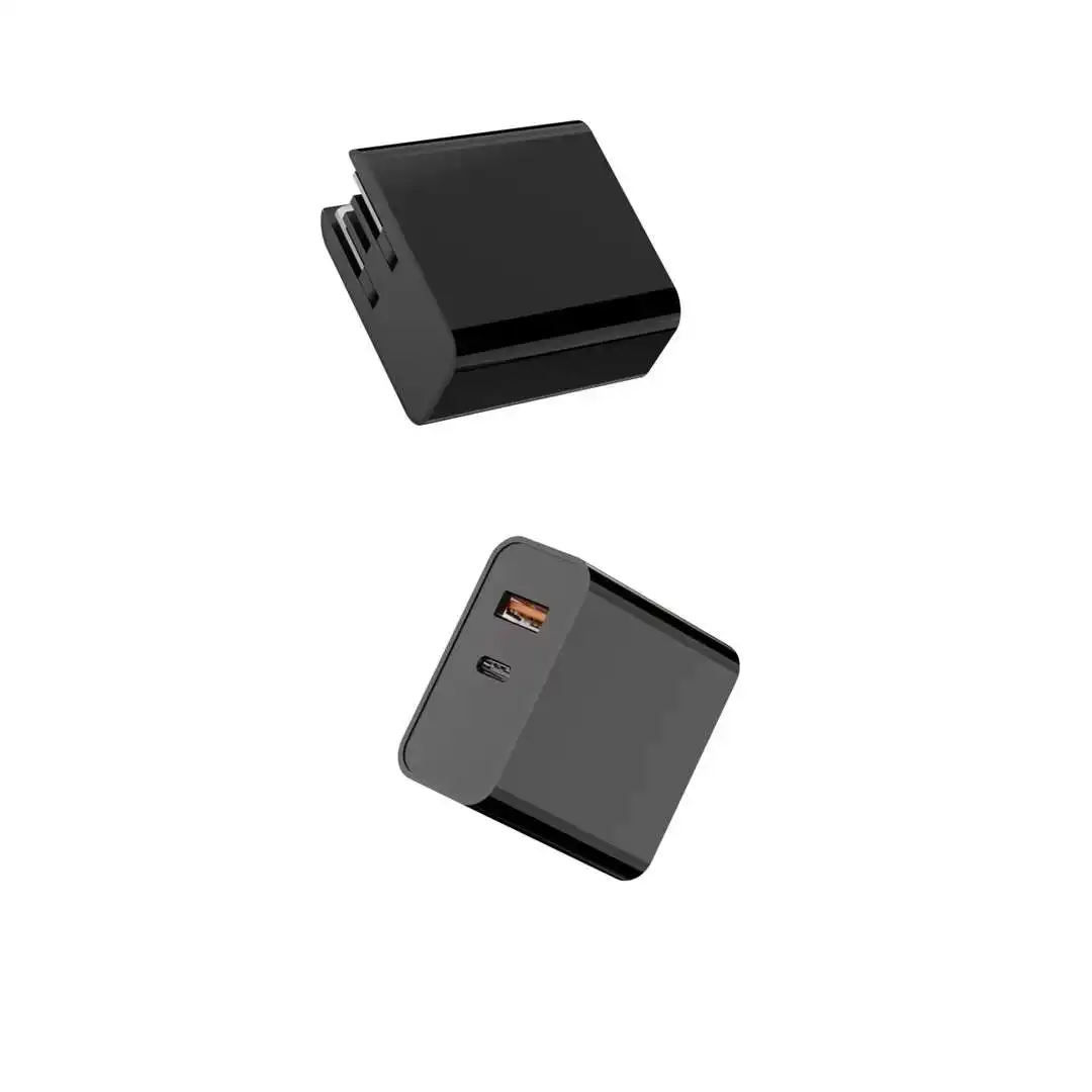 Dual Port EU/UK/US Plug 45W Wall Charger CE Certificate Fast Charge For Mobile Phone