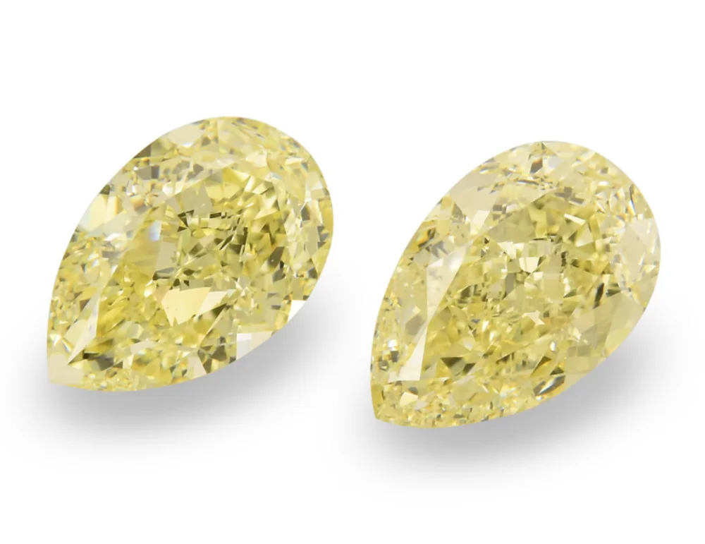 4.03 carat, Fancy Yellow Diamonds, Pear Shape, VS2 Clarity Loose Diamond For Sale Loose Gemstone Diamond Gemstone By Real Gems