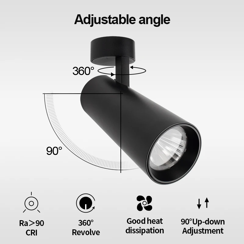 Slim Magnetictrack Rail Lighting System Surface Mounted Linear Spotlight Grille Fold Cob Ultrathin Led Magnetic Track Light