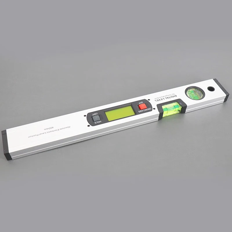HYSTIC Protractor Angle Finder Inclinometer Without Magnets Bubble Electronic Level Slope Test Ruler 400mm Digital Spirit Level