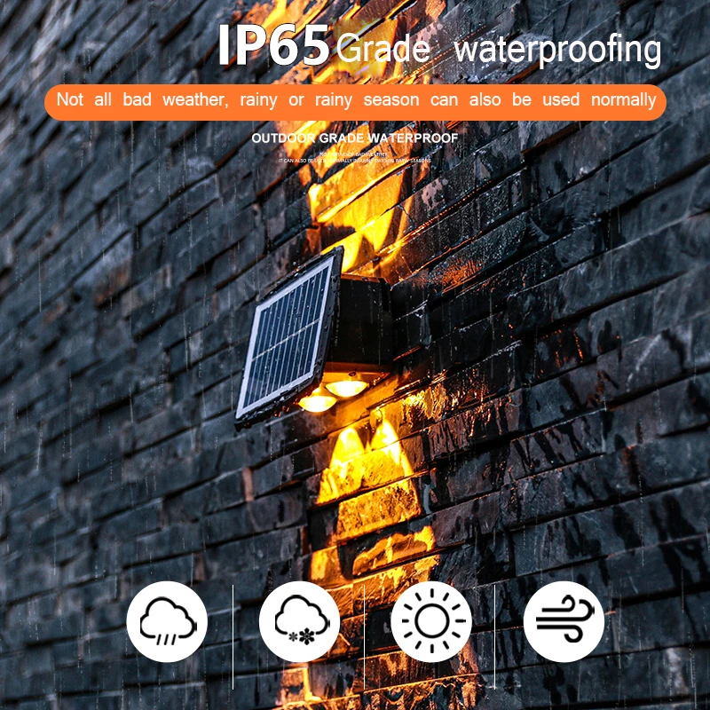 LED Energy Saving Solar Induction Lamp Gaeden LED Security Motion Sensor Light Outdoor Solar LED Wall Light