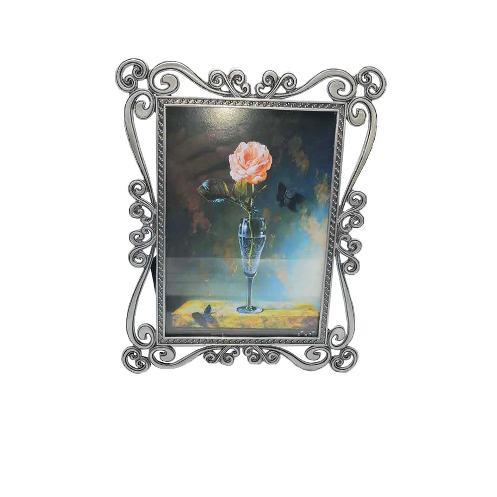 amazon hot sale  Small Vintage Metal Picture Photo Frames For Wedding