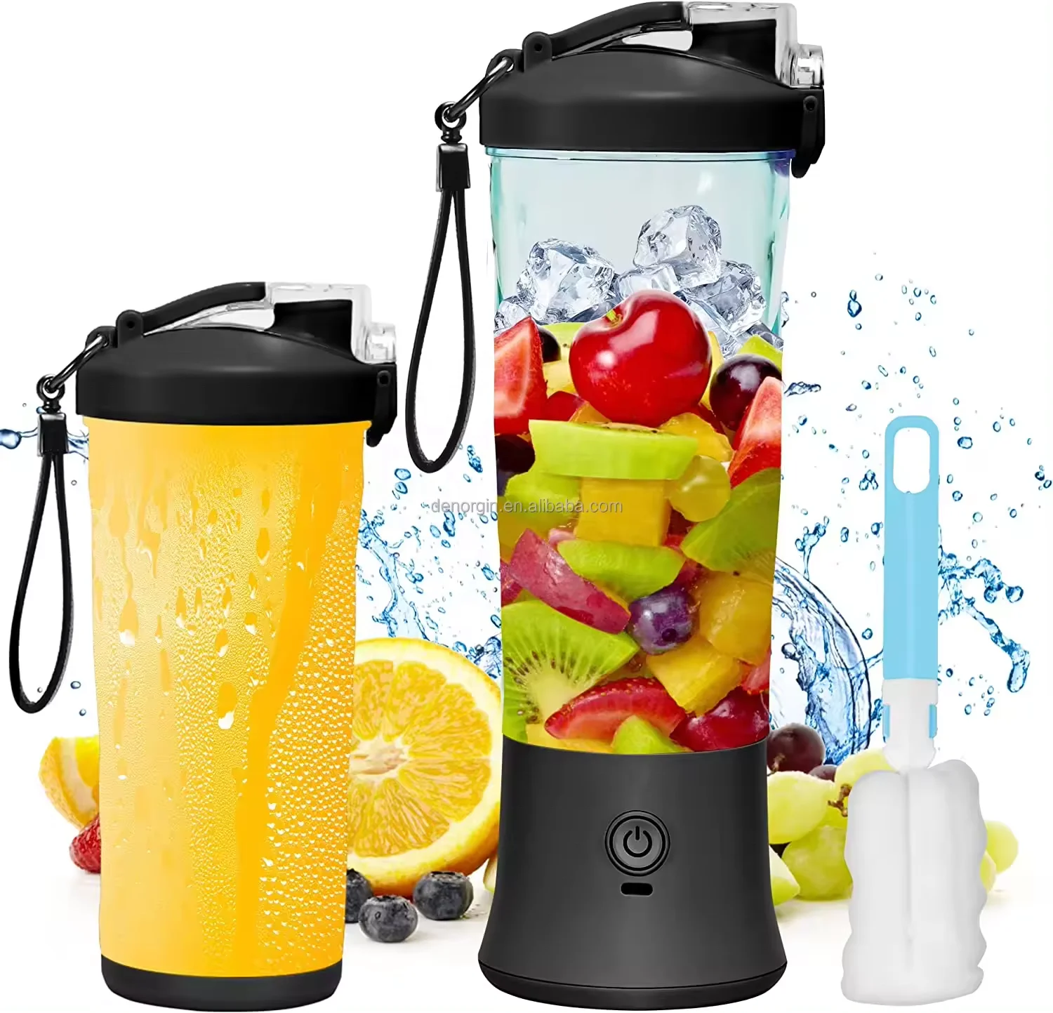 Usb Mini Fresh Fruit Juice Blender 6 Blade Blender Espremedor De Laranja 600ml Portable Juicer Dropshipping Portable Blender