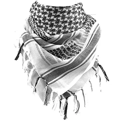 FREE SOLDIER Scarf Military Shemagh Tactical Desert Keffiyeh Head Neck Scarf Arab Wrap with Tassel 43x43 inches