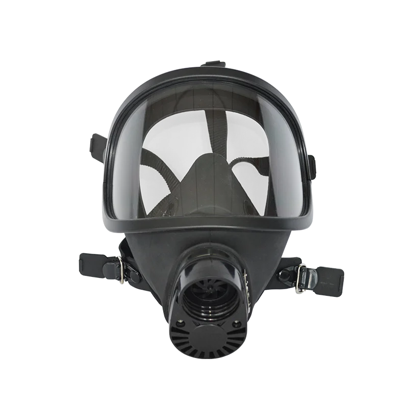 Factory SCBA Smoke Dust Protection Head Worn Mf14 40mm Protection Ch15 Costume Insulating Pvc Gas Mask With Oxygen Tank
