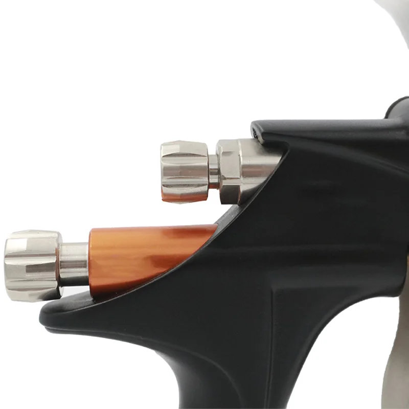 Multi-functional repairable sprayable pneumatic spray gun with metal Swivel cup