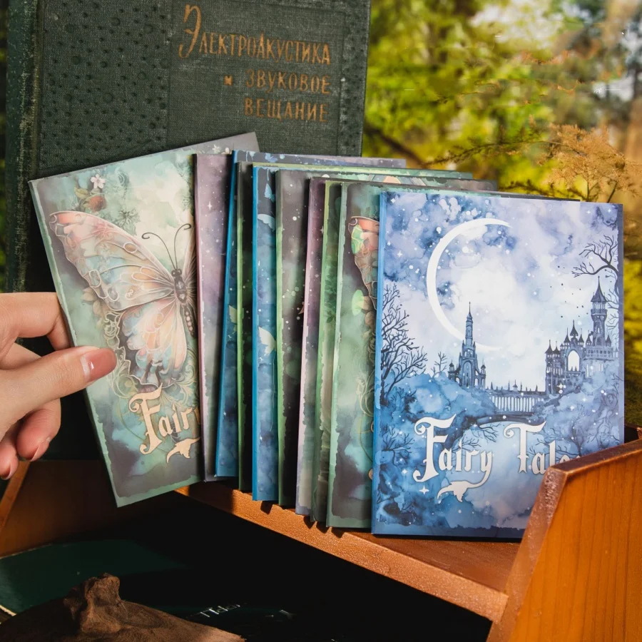 STICKERS PUNK 30Pcs/pack Midnight Fairy Tale Vintage Scrapbook Paper Journaling Scrapbooking Supplies Aesthetic Craft Paper05392