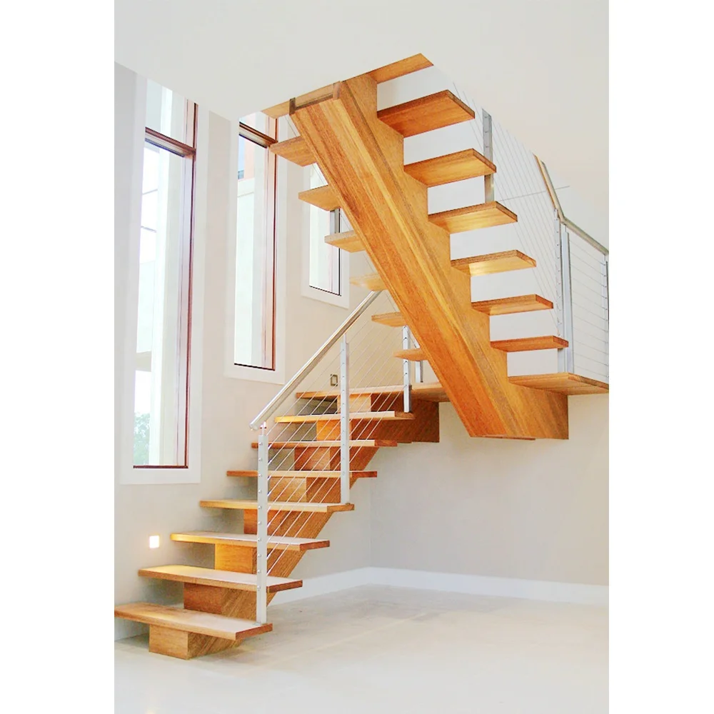 VIKO Fashional Metal Stairs Design And Mono Stringer Indoor Prefabricated Staircase
