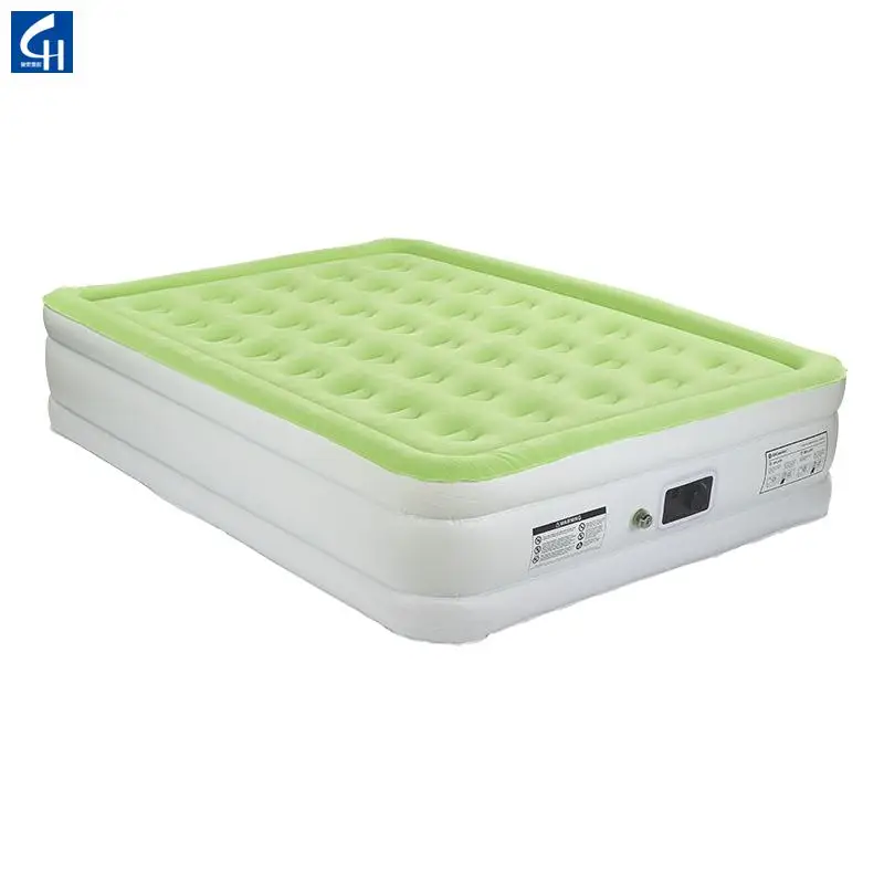 Luxury Camping Air Mattress Upgraded Inflatable Mattress Bed for Travel with AC Built-it Pump