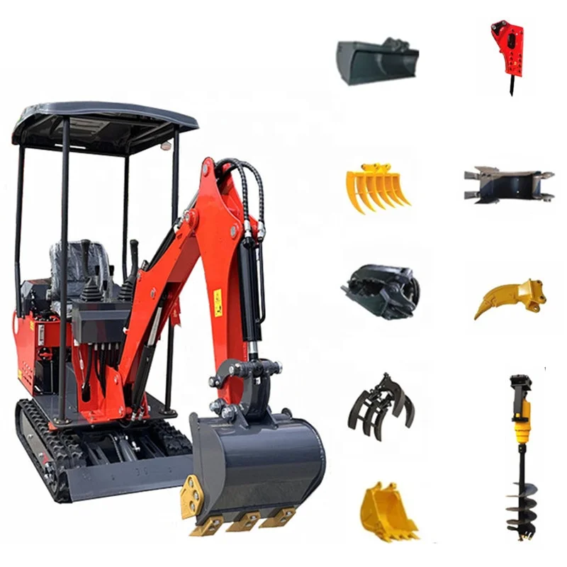 CHINA 2024 1ton 1.2 Ton  EPA CE Engine Crawler Digger  Mini Excavator Machine  for sale