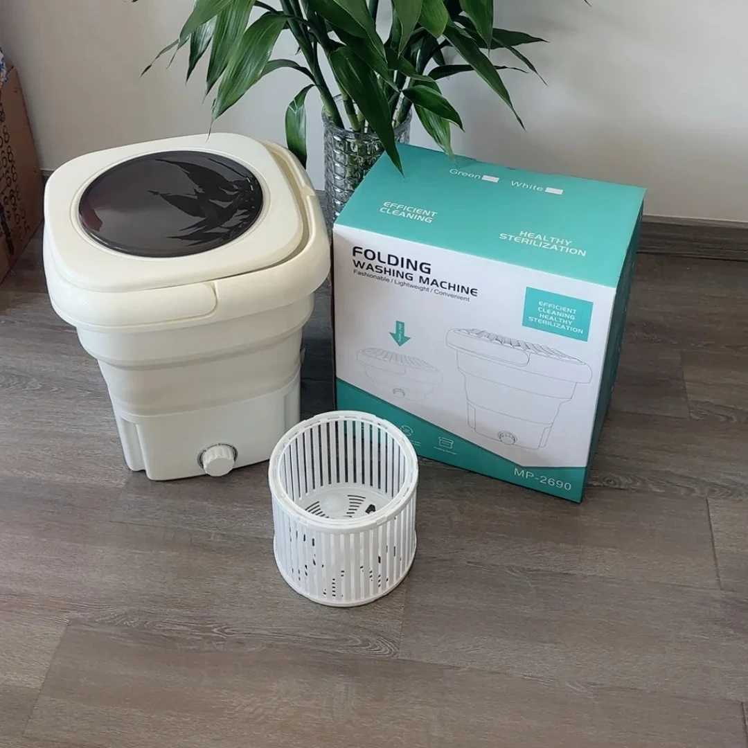 Hot sale high quality electric smart mini portable folding washing machine and drying machines