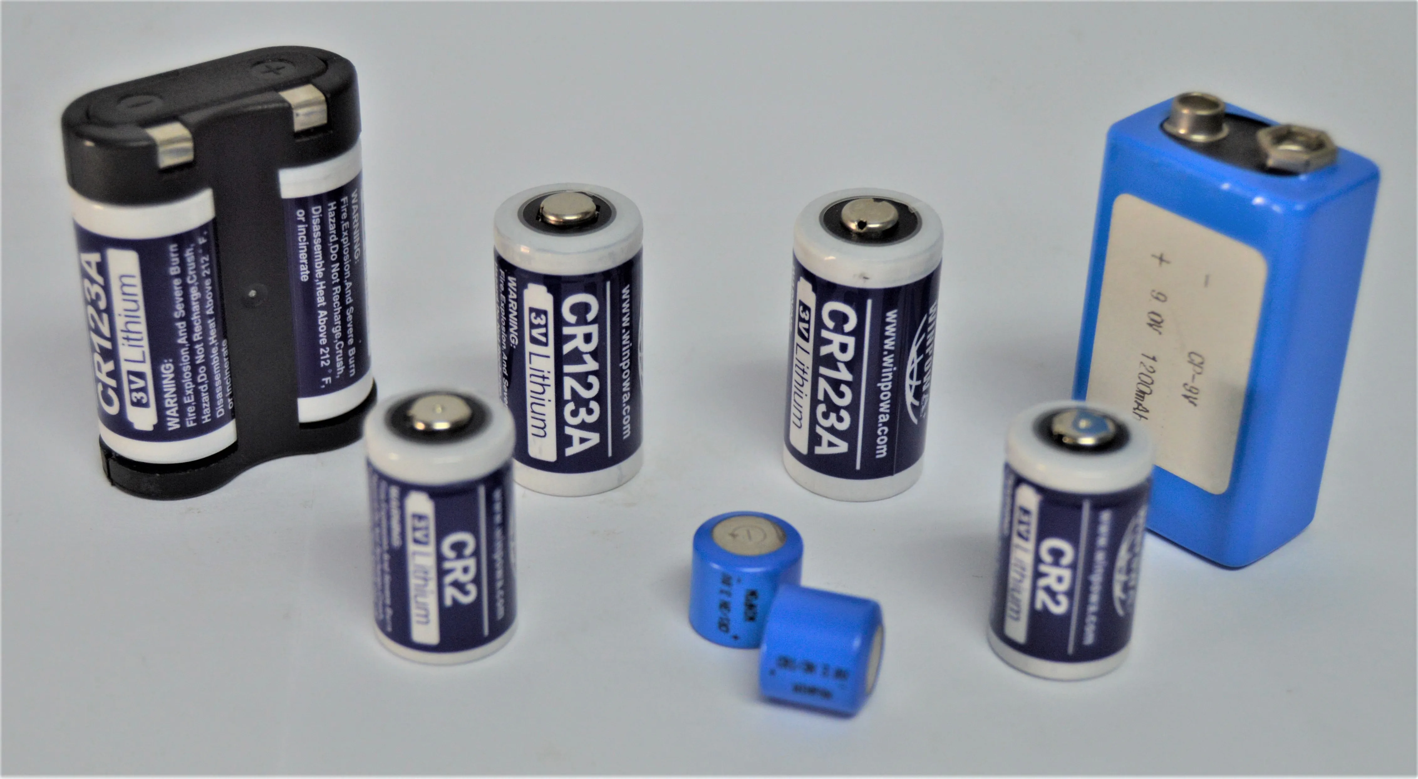 3V Lithium Limno2  cylinder Bateria Pila CR123A NON Rechargeable battery 1700mah for flash light use