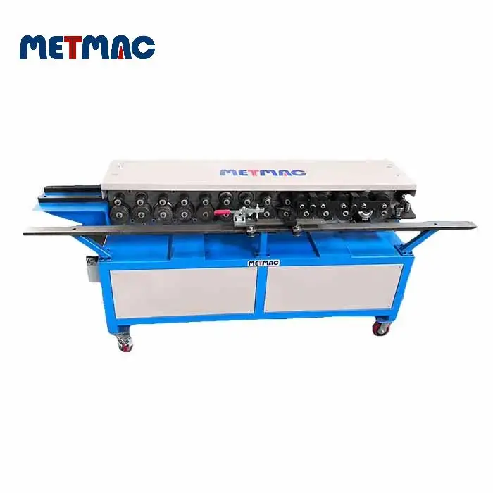 METMAC Duct TDF Flange Forming Machine for Stainless Steel Sheet Rectangular air duct TDF joint flange roll forming machine