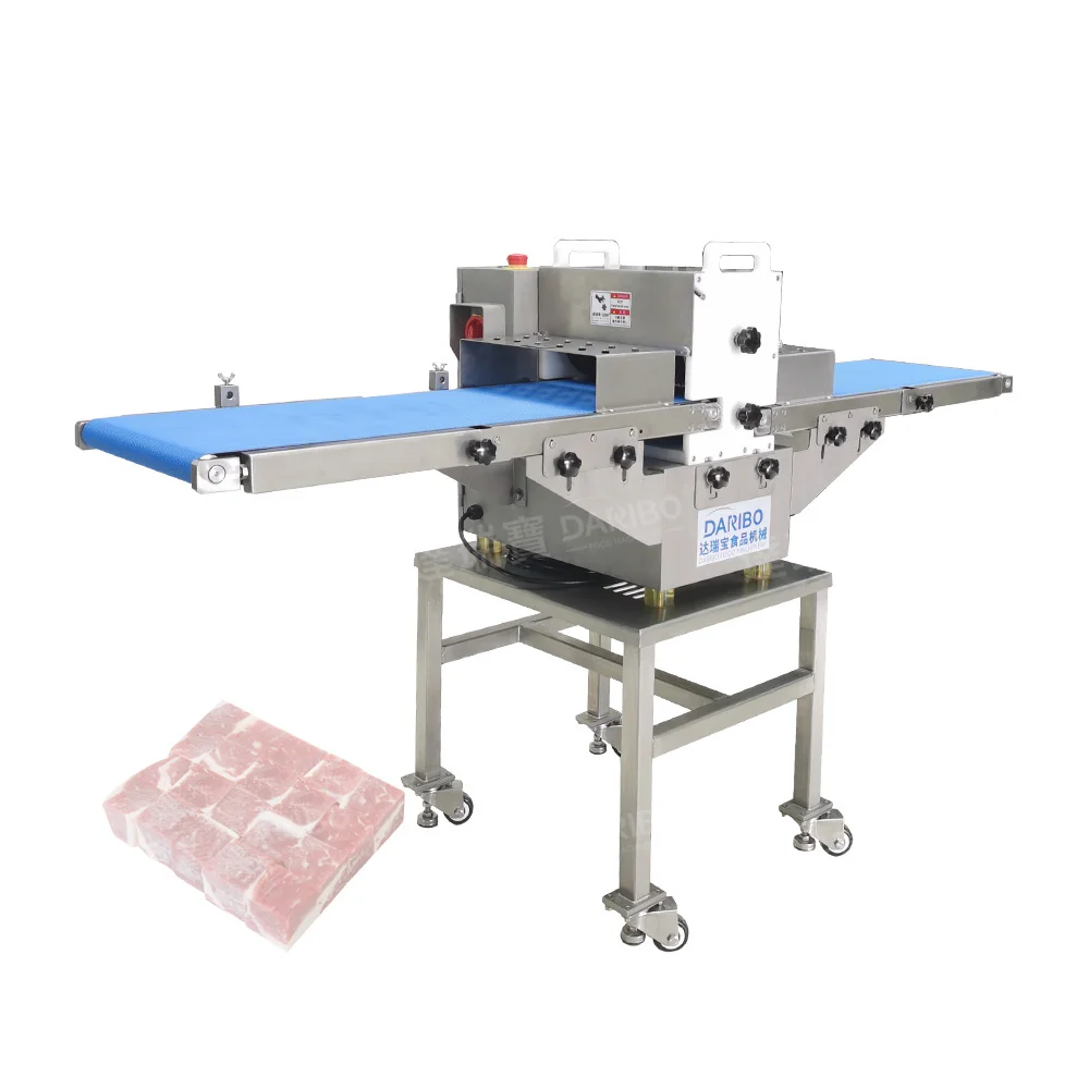 Fresh Meat Strip Tuna Cube Cut Fresh  Fish Dicer Beef Cutting Machinery