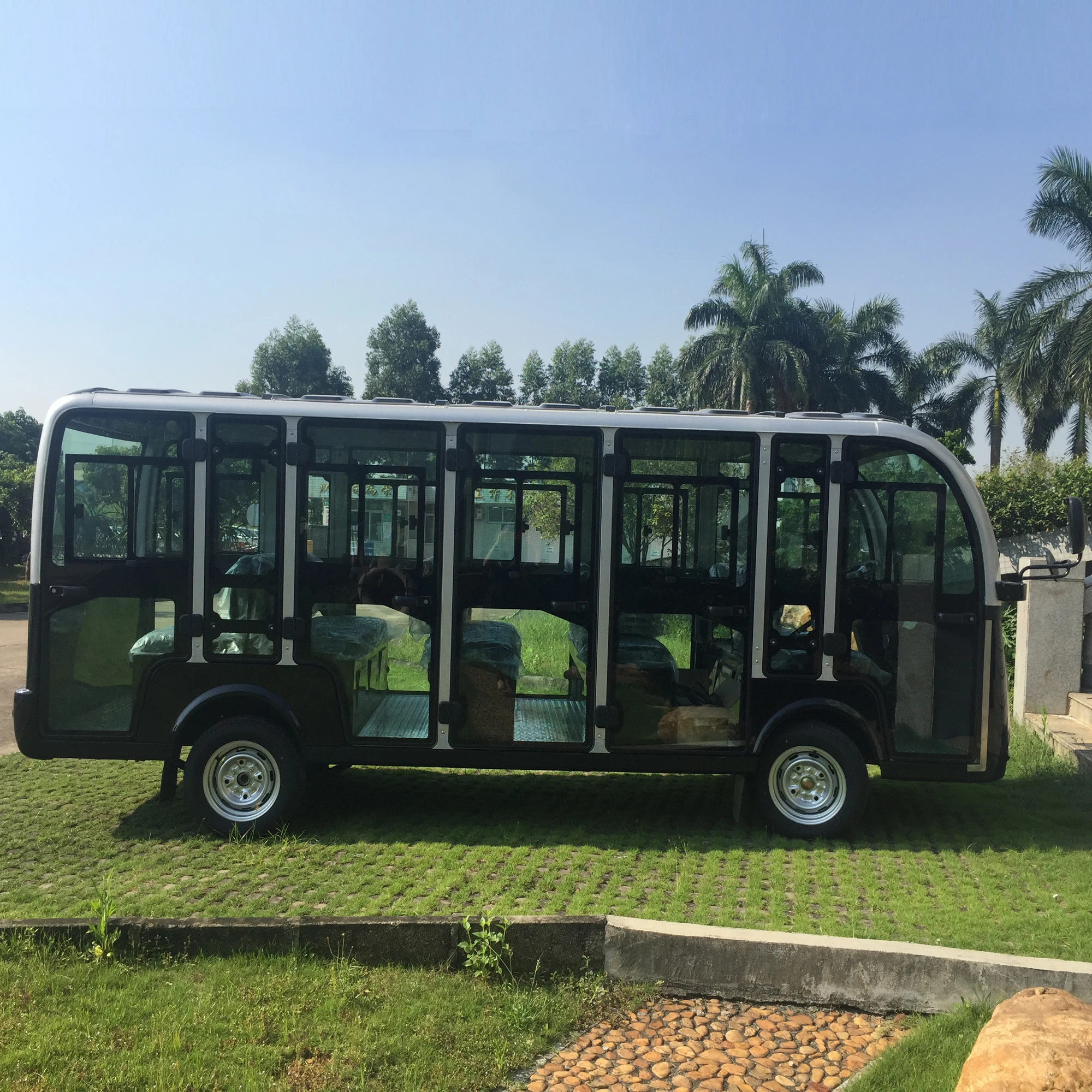 CE 14 Seats Electric Sightseeing Bus Car