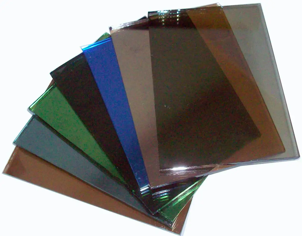 2mm-12mm Reflective Glass Grey  Green Blue Bronze Colors Decoration Free Flat Solid Float Glass  Hotel Market 1x20ft