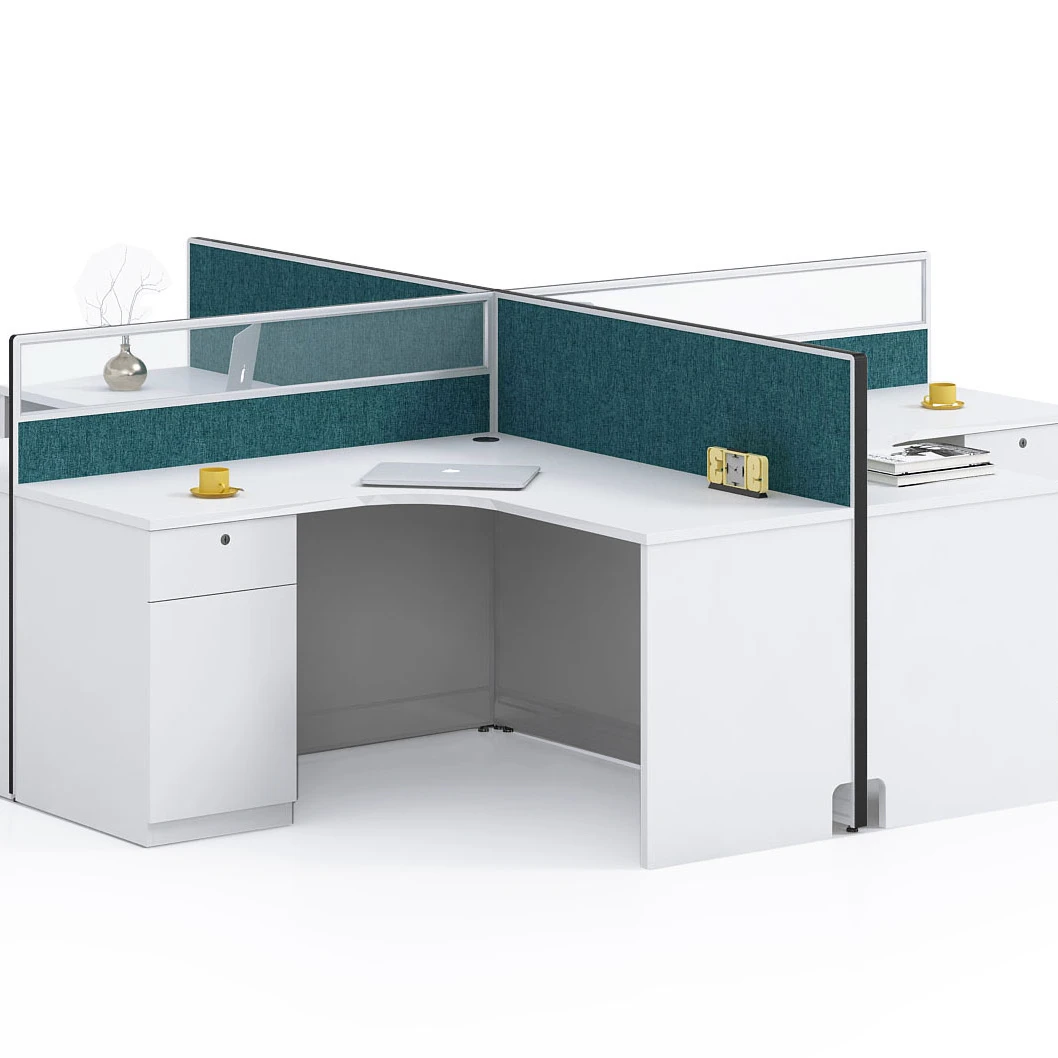 Factory Design Office Furniture 4 staff workstation office desk 4 staff workstation wholesale