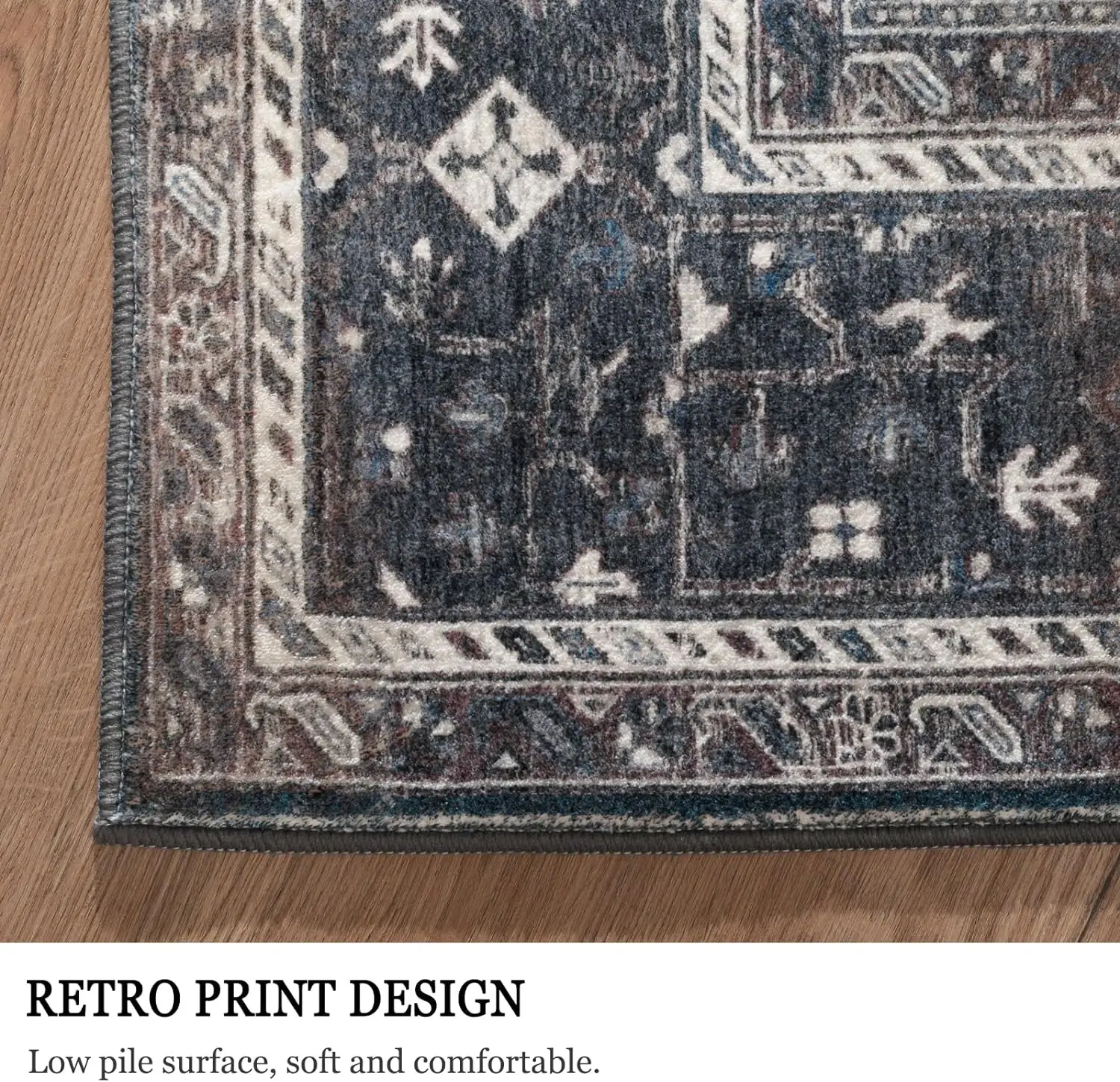 Machine Washable Rugs for Entryway Bedroom Bedside Kitchen Hallway Living Room Laundry Room Indoor Mat Non Slip Washable Rugs