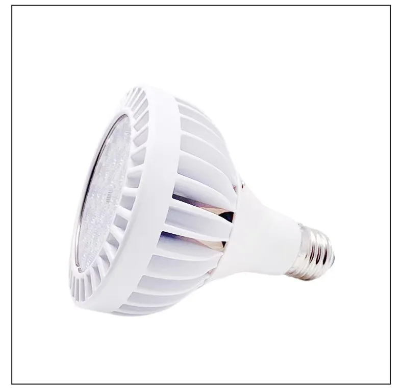 Exhibition Lighting good heat dissipation fan e27 lamp  35w 40w spotlight track par30 led bulb light