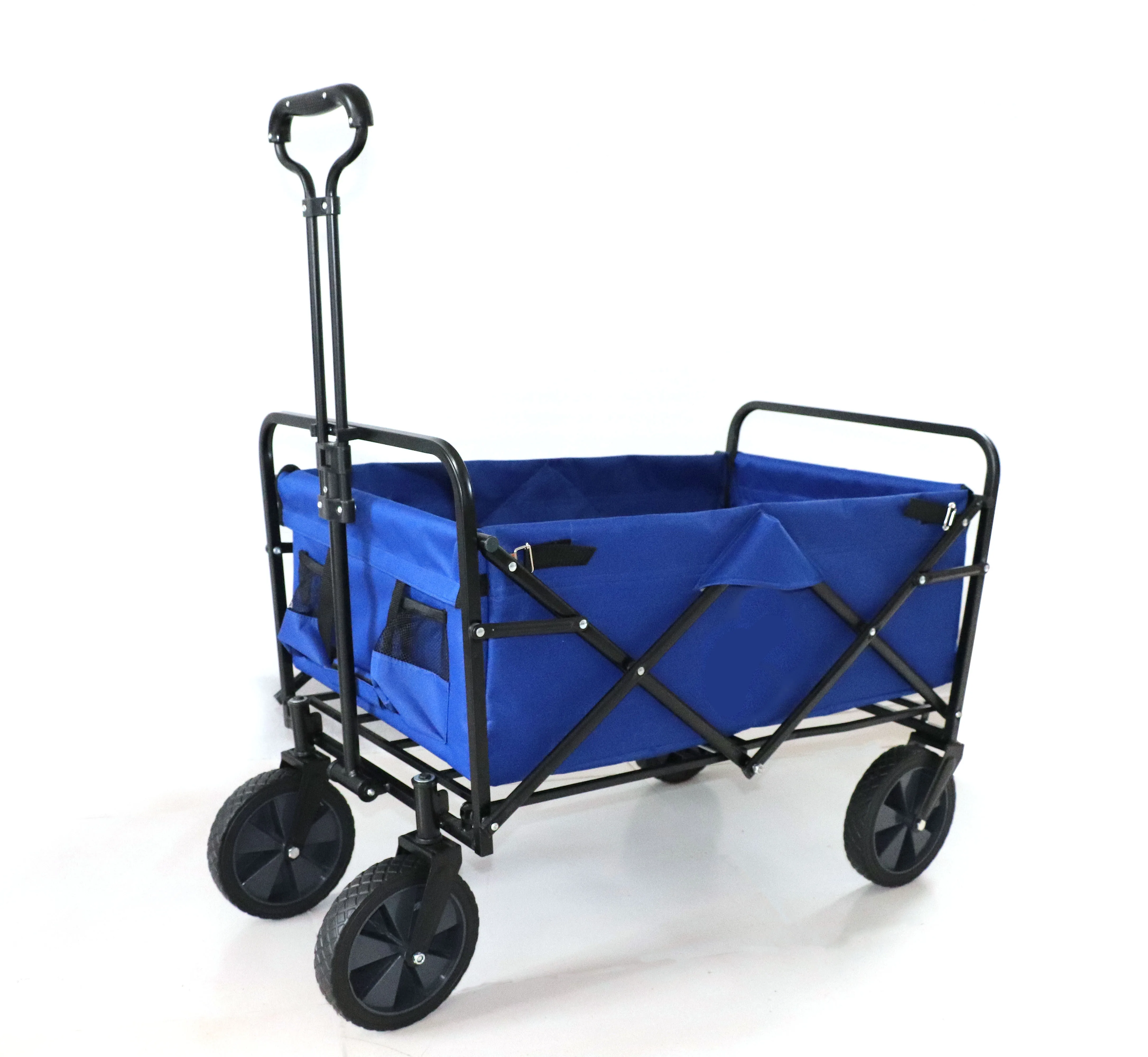 Garden Steel Frame Camping Cart Trolley hand truck collapsible Canopy Utility Travel folding beach wagon